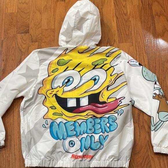 Members Only Exclusive Nickelodeon Windbreaker Jacket Mens size Large - Picture 2 of 8